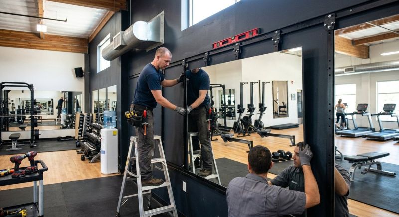 Workout Mirrors Installation in Boulder, CO