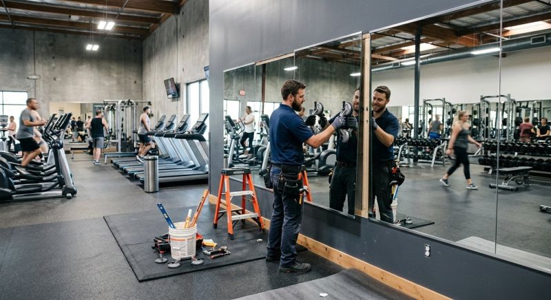 Workout Mirrors Installation in Boulder, CO